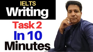 IELTS Writing Task 2 In 10 Minutes By Asad Yaqub [upl. by Ydnam]