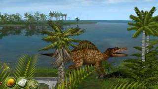 Jurassic Park Operation Genesis  Old Spinosaurus vs Tyrannosaurus Rex  Jpogland [upl. by Irual]