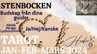 Stenbocken ♑️ Janmars 2024 Budskap från dina guider Kärlek Ekonomi JaNejKanske Tarot  Healer K [upl. by Alleon]