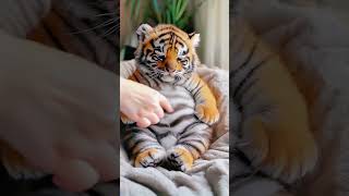 Baby Tiger Pet – An Adventure with an Adorable Little Tiger BabyTiger TigerCare cuteanimal [upl. by Ecirtram533]