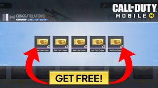 CLAIM 10 FREE GOLD CRATE COUPONS  COD MOBILE [upl. by Ahcarb]