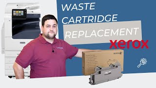 How to replace the waste cartridge on your Xerox machine Xerox® VersaLink C7020C7025C7030 [upl. by Pollitt]