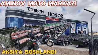 AMINOV MOTO MARKAZI 🔥 KATTA AKSIYA MURAVEYSKUTERTELEVIZORVELASIPED VA BARABAN SHOSHILING [upl. by Redle676]