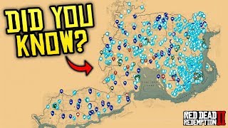 Red Dead Redemption 2 DID YOU KNOW  The Map that Shows EVERYTHING Important [upl. by Alekin]