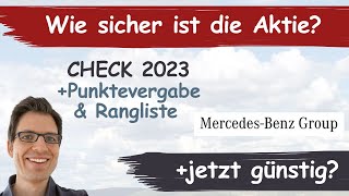 MercedesBenz Group Daimler Aktienanalyse 2023 Wie sicher ist die Aktie jetzt günstig [upl. by Corry]