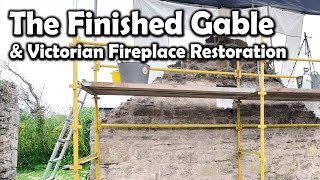 Restoring Original Victorian Fireplace amp The Completed Stone Gable  Our Irish Farmhouse Renovation [upl. by Natsirc]