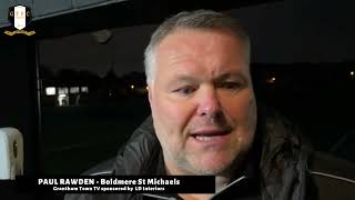 POST MATCH INTERVIEW with Paul Rawden  Boldmere St Michaels A 02112024 [upl. by Derick]