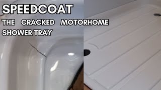 Cracked Motorhome Shower Tray Using Speedcoat instead of replacing Review [upl. by Ulysses]