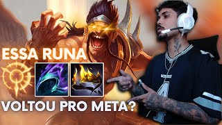 DRAVEN COM ESSA RUNA VOLTOU PARA O META TÁ MUITO FORTE [upl. by Anem484]