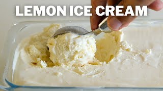 3Ingredient Lemon Ice Cream Recipe  No Ice Cream Machine [upl. by Yanal128]