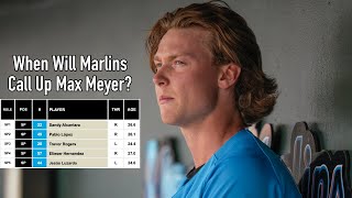 Max Meyer Shoves Again When Will Miami Marlins Finally Call Him Up  Fish Stripes LIVE [upl. by Lever]