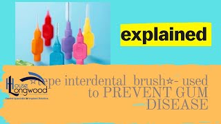 TePe brush correct use to stop gums from bleeding [upl. by Lovato]