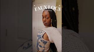 Knotless Faux Locs tutorial 😍😍😍 herway fauxlocs [upl. by Phillada]