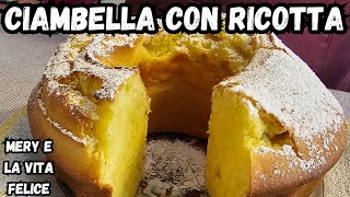 Vuoi una deliziosa Ciambella di Ricotta morbida Guardala ora soffice buona e tradizionale [upl. by Ellesig]