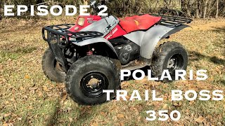 Making the Free Polaris Trail Boss 350 Usable Again Episode 2 [upl. by Ninaj]