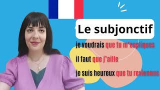 PHRASES pour COMPRENDRE LE SUBJONCTIF en FRANÇAIS [upl. by Nalyk]