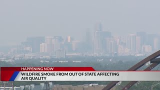 Outofstate fires causing visible smoke in Colorado [upl. by Nibla]