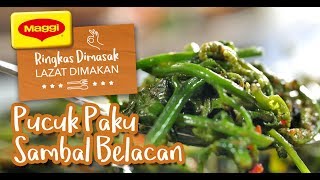 Pucuk Paku Goreng Sambal Belacan [upl. by Bocaj97]