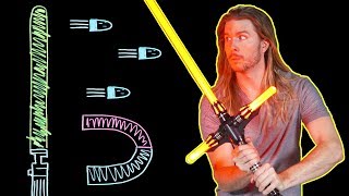 Can a Lightsaber Block Bullets Because Science w Kyle Hill [upl. by Notloc]