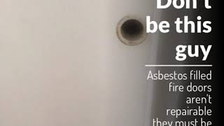 Asbestos in fire doors [upl. by Greenwald]