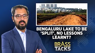 Karnataka News Bengaluru Lake To Be Split For 25 Feet Long Road  Hosakerehalli Lake  BBMP News18 [upl. by Gnuy]