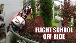 Flight School OffRide Footage Emerald Park Zierer Family Coaster  NonCopyright [upl. by Rolyks]