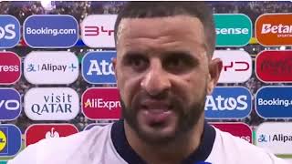 Kyle Walker Post Match Interview England vs Denmark 11 [upl. by Gorges]