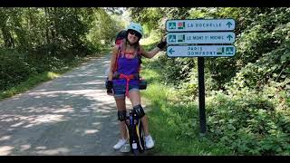 Roadtrip en Gyroroue sur la Vélo Francette [upl. by Llewop]