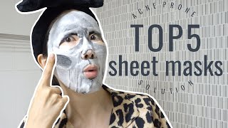 Sheet Masks to remove whiteheads blackheads acne GENTLY [upl. by Imoian]