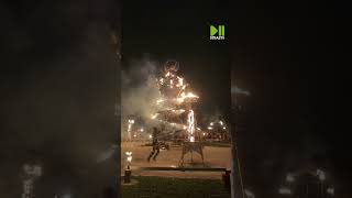 Le spectacle de feu sur le campus de Strasbourg [upl. by Ettessil859]