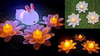 DIY Spoon CandleHolder  Best Out of Waste  Diya decoration ideas [upl. by Eisnil]