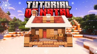 🏡 Minecraft Tutorial  Casa na neve  Capzinha Tutoriais 120x 🎄🎁 [upl. by Hanimay]