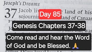 Daily Bible reading plan made easier Day 85Genesis Chapters 3738ESVSunday Blessings to all🙏 [upl. by Yenroc]