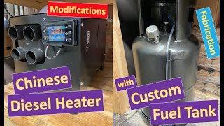 Chinese Diesel Heater Install  Setup Modifications  Campervan Caravan or Workshop Install [upl. by Ahtnamas]