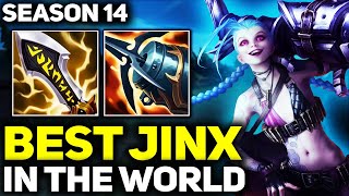 RANK 1 BEST JINX IN SEASON 14  AMAZING GAMEPLAY  League of Legends [upl. by Lenhard]