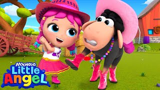 Jills New Friend Baa Baa Black Sheep  Little Angel Kids Songs amp Nursery Rhymes LittleAngel [upl. by Aved]