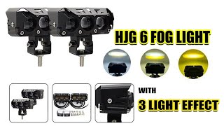 Autopowerz HJG 6 3 LED fog light For Bike and cars Universal Fitment For All Vehicles [upl. by Naegem]