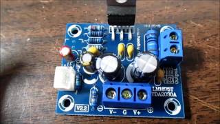 LM1875 IC audio amplifier board kit test and review [upl. by Ajtak]