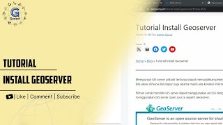 Installing Geoserver [upl. by Linnet]