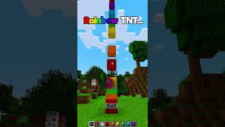 Minecraft Rainbow TNT🌈 Worlds Smallest Violin minecraft shorts [upl. by Ardnalak]