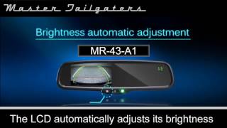 Master Tailgaters Rear View Mirror with LCD MR43A1 [upl. by Oel]