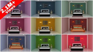 Best 20 Bedroom Colour Combinations l Living Room l Interior Colour Combinations l House Colors2021 [upl. by Modie]