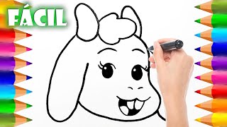 Cómo dibujar la Cara de la Chivita de Plim Plim FÁCIL  Dibujos para niños [upl. by Ylyl991]