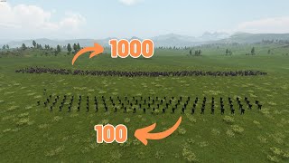 CAN 1000 PEASANTS WIN AGAINST 100 OF THE STRONGEST ARCHERS  Mount amp Blade II Bannerlord [upl. by Noslrac]