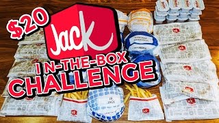 JACK IN THE BOX 20 VALUE MENU CHALLENGE [upl. by Sikes]