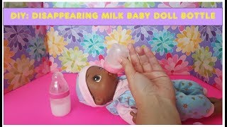 DIY DISAPPEARING MILK BABY DOLL BOTTLE [upl. by Uos]