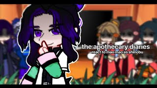 the apothecary diaries react to mao mao as shinobu  🇷🇺🇬🇧 [upl. by Enomas]