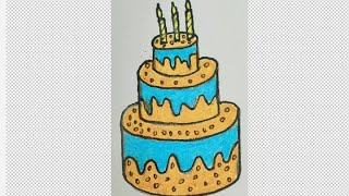 How to Draw 🎂Cake easilydrawingshortviral httpsyoutubecomshortsJO483qA1Efeatureshare [upl. by Aikenat647]