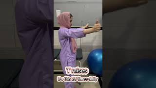 Dowager’s Hump Exercises  KN Rehab Center  Dr Khadija Noor [upl. by Drof294]