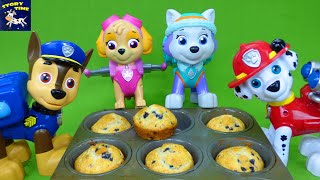 Paw Patrol Toys Make Muffins for Ryders Birthday Best Toy Stories Cooking Video for Kids Toddlers [upl. by Nal]